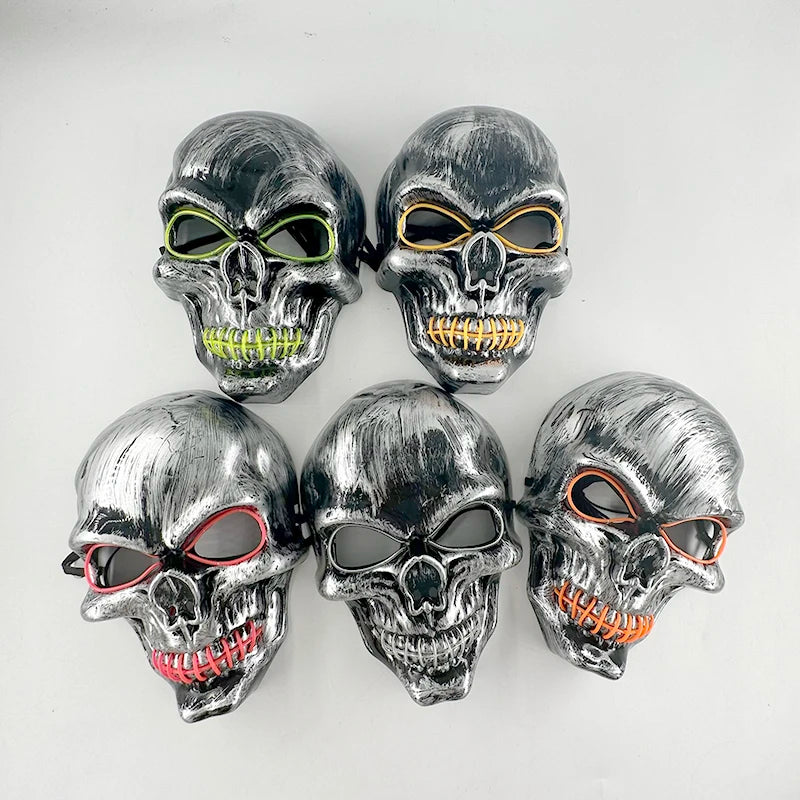 N-Phantom Glow: Skeleton Head Mask