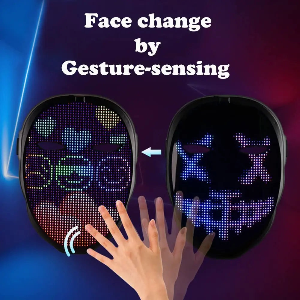 D-Programmable LED Face Mask