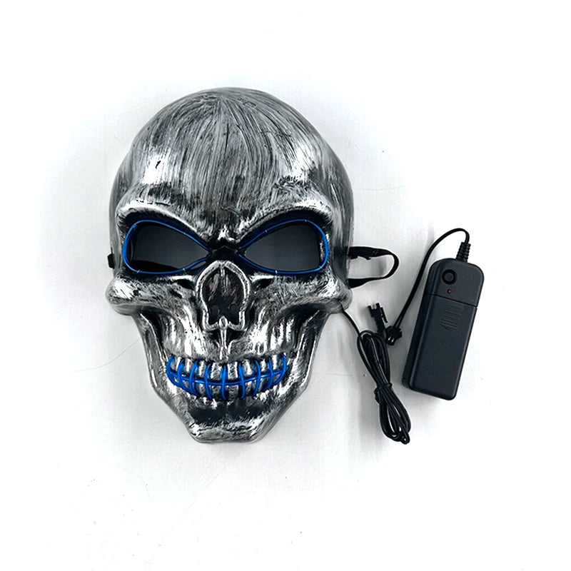 N-Phantom Glow: Skeleton Head Mask